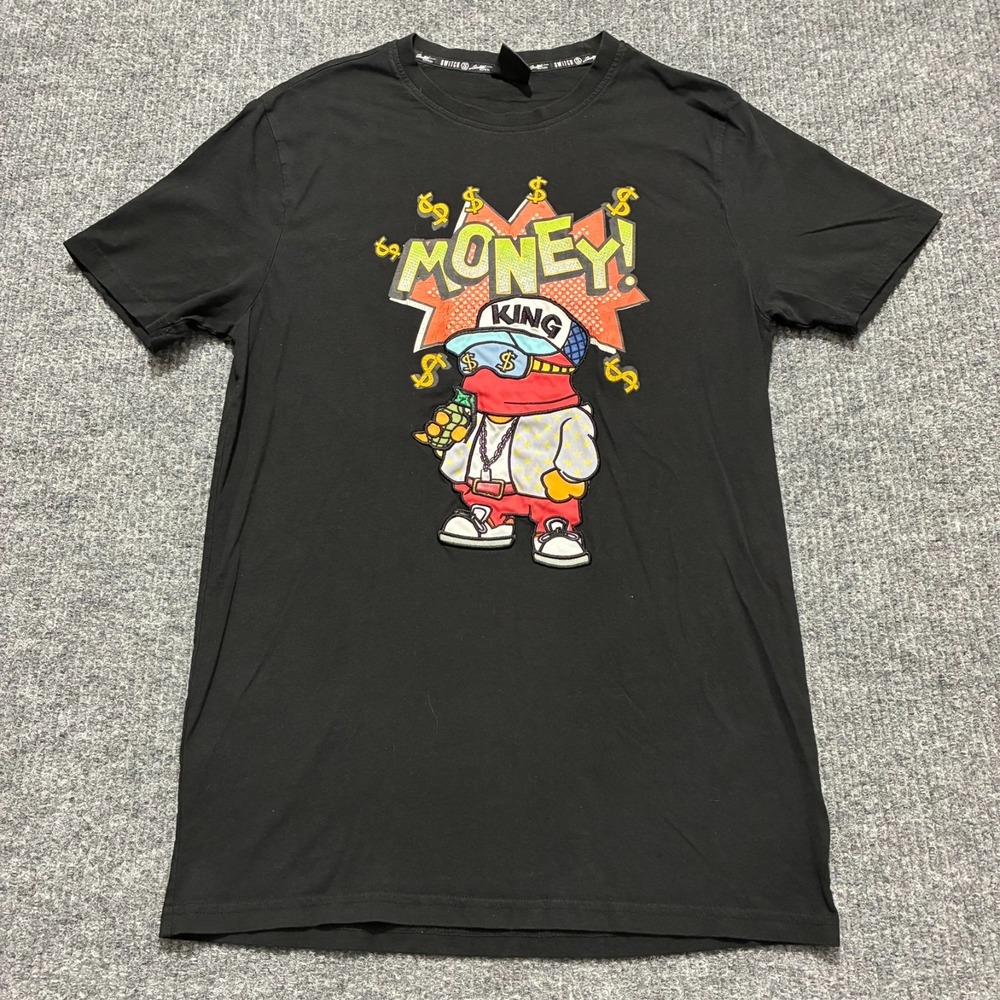 Switch‎ Remarkable Money King Graphic T-Shirt Mens Large Black Short Sleeve
